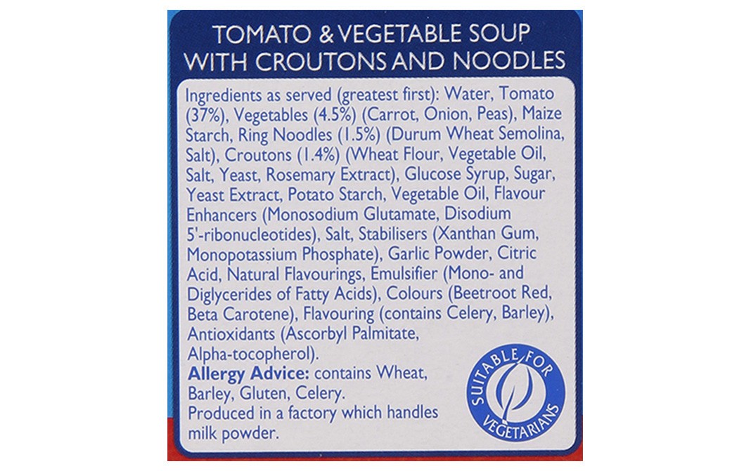 Batchelors Cup a Soup with Croutons Tomato & Vegetable   Box  104 grams
